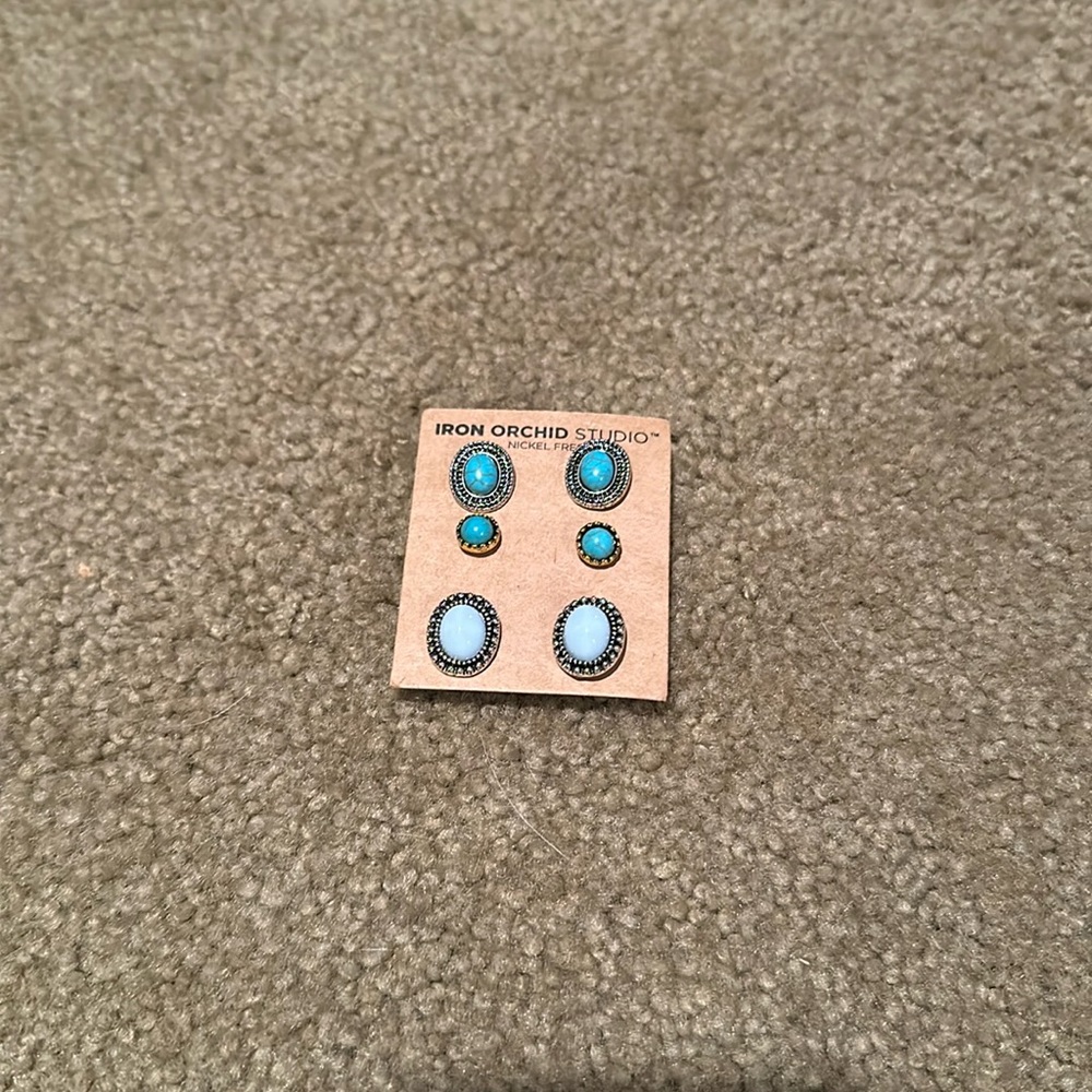 Iron orchid studio earrings